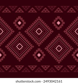 Southwest geometric seamless patterns Aztec Navajo Native American tribal ethnic colorful for textile printing
