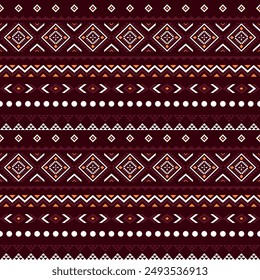 Southwest geometric seamless patterns Aztec Navajo Native American tribal ethnic colorful for textile printing