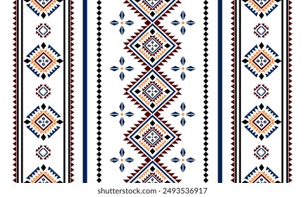 Südwest geometrische nahtlose Muster Aztec Navajo Indianer Stamm ethnisch bunt für Textildruck