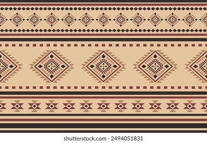 Southwest geometric seamless patterns Aztec Navajo Native American tribal ethnic colorful for textile printing