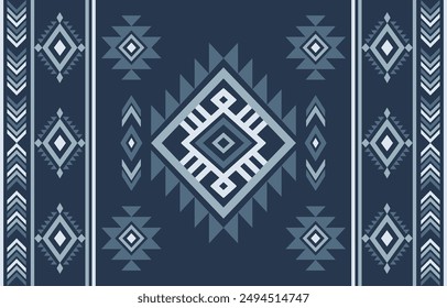 Südwest geometrische nahtlose Muster Aztec Navajo Indianer Stamm ethnisch bunt für Textildruck