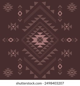 Southwest geometric seamless patterns Aztec Navajo Native American tribal ethnic colorful for textile printing