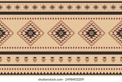 Südwest geometrische nahtlose Muster Aztec Navajo Indianer Stamm ethnisch bunt für Stoffdruck