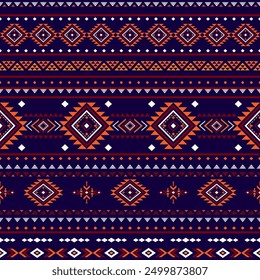 Southwest geometric seamless patterns Aztec Navajo Native American tribal ethnic colorful for textile printing	