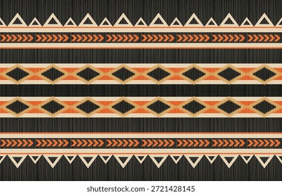 Sudoeste nativo americano padrão sem emenda, boho tribal Aztec Navajo geométrico design têxtil, fundo de tecido étnico deserto.