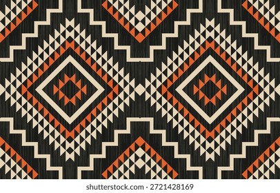 Patrón sin costuras de los nativos americanos del suroeste, diseño textil geométrico azteca navajo boho tribal, fondo de tela étnica del desierto.