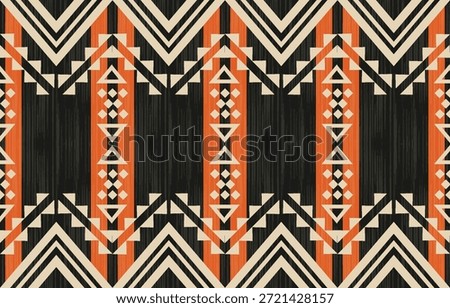 Southwest Native American seamless pattern, boho tribal Aztec Navajo geometric textile design, desert ethnic fabric background.