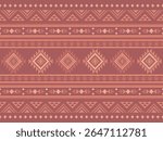 Southwest Native seamless pattern ethnic tribal Aztec geometric Navajo Native American fabric colorful design vector for textile print
