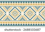Southwest native seamless pattern ethnic tribal Aztec geometric Navajo Native American fabric colorful design vector for textile printing