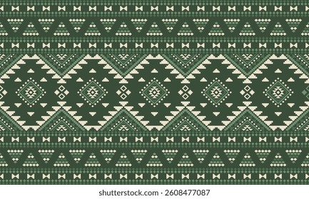 Southwest Native seamless pattern ethnic tribal Aztec geometric Navajo Native American fabric earth tone design vector for textile printing