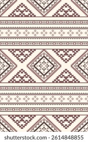 Southwest Native seamless pattern ethnic tribal Aztec geometric Navajo Native American fabric colorful design vector for textile print