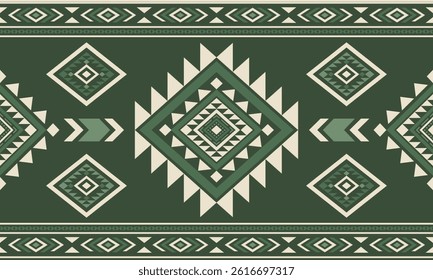 Southwest Native seamless pattern ethnic tribal Aztec geometric Navajo Native American fabric colorful design vector for textile print