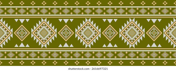 Southwest Native seamless pattern ethnic tribal Aztec geometric Navajo Native American fabric colorful design vector for textile print