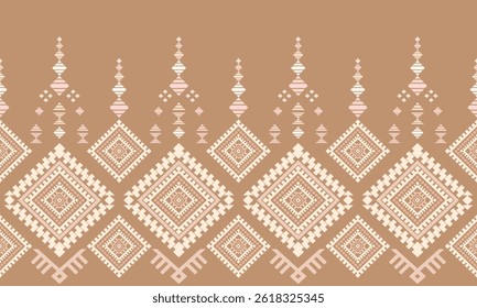 Southwest Native seamless pattern ethnic tribal Aztec geometric Navajo Native American fabric colorful design vector for textile print