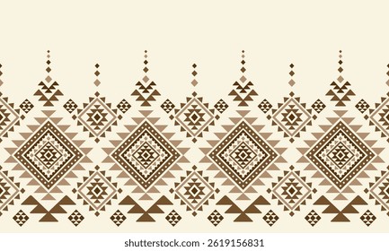 Southwest Native seamless pattern ethnic tribal Aztec geometric Navajo Native American fabric colorful design vector for textile print