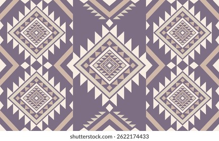 Sudoeste Nativo padrão sem costura étnico tribal Asteca geométrica Navajo Nativo americano tecido colorido vetor de design para impressão têxtil