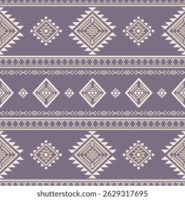 Vector de diseño colorido de tela nativa americana nativa navajo geométrica azteca de patrón inconsútil étnico nativo del suroeste para la impresión textil
