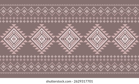 Sudoeste Nativo padrão sem costura étnico tribal Asteca geométrica Navajo Nativo americano tecido colorido vetor de design para impressão têxtil