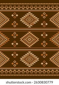 Vector de diseño colorido de tela nativa americana nativa navajo geométrica azteca de patrón inconsútil étnico nativo del suroeste para la impresión textil