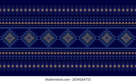 Southwest Native nahtloses Muster ethnischen Stamm Aztec geometrische Navajo Native American Stoff bunte Design Vektor für Stoffdruck