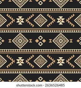 Southwest Native seamless pattern ethnic tribal Aztec geometric Navajo Native American fabric colorful design vector for textile print