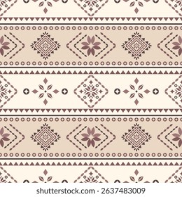 Southwest Native seamless pattern ethnic tribal Aztec geometric Navajo Native American fabric colorful design vector for textile print