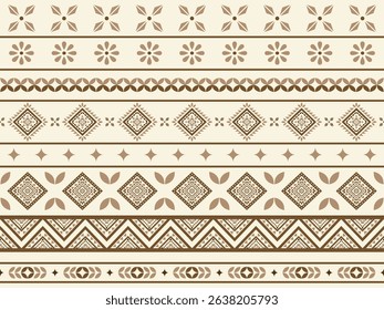 Southwest Native seamless pattern ethnic tribal Aztec geometric Navajo Native American fabric colorful design vector for textile print