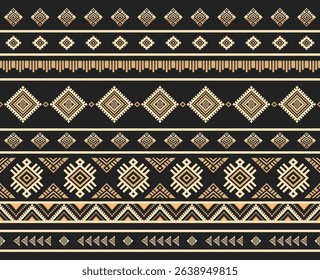 Southwest Native seamless pattern ethnic tribal Aztec geometric Navajo Native American fabric colorful design vector for textile print