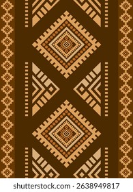 Southwest Native seamless pattern ethnic tribal Aztec geometric Navajo Native American fabric colorful design vector for textile print