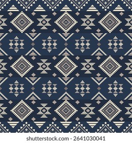 Southwest Native seamless pattern ethnic tribal Aztec geometric Navajo Native American fabric colorful design vector for textile print