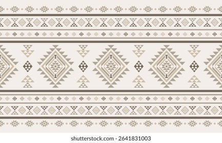 Southwest Native seamless pattern ethnic tribal Aztec geometric Navajo Native American fabric colorful design vector for textile print