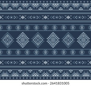 Southwest Native seamless pattern ethnic tribal Aztec geometric Navajo Native American fabric colorful design vector for textile print
