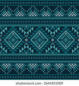 Southwest Native seamless pattern ethnic tribal Aztec geometric Navajo Native American fabric colorful design vector for textile print
