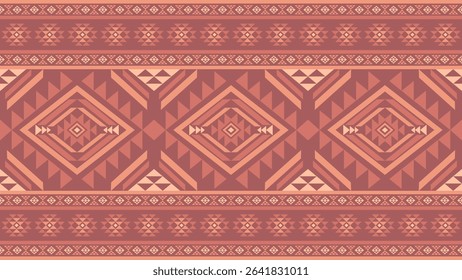 Southwest Native seamless pattern ethnic tribal Aztec geometric Navajo Native American fabric colorful design vector for textile print