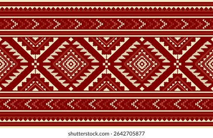 Sudoeste Nativo padrão sem costura étnico tribal Asteca geométrica Navajo Nativo americano tecido colorido vetor de design para impressão têxtil
