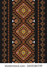 Southwest Native seamless pattern ethnic tribal Aztec geometric Navajo Native American fabric colorful design vector for textile print