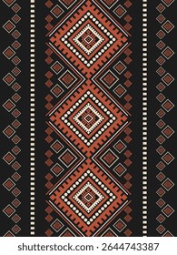 Southwest Native seamless pattern ethnic tribal Aztec geometric Navajo Native American fabric colorful design vector for textile print