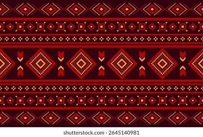 Southwest Native nahtloses Muster ethnischen Stamm Aztec geometrische Navajo Native American Stoff bunte Design Vektor für Stoffdruck