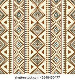 Southwest Native nahtloses Muster ethnischen Stamm Aztec geometrische Navajo Native American Stoff bunte Design Vektor für Stoffdruck