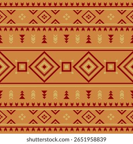 Vector de diseño colorido de tela nativa americana nativa navajo geométrica azteca de patrón inconsútil étnico nativo del suroeste para la impresión textil