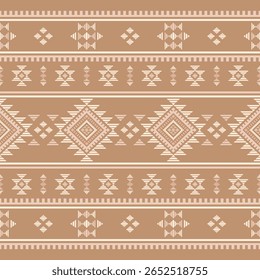 Southwest Native seamless pattern ethnic tribal Aztec geometric Navajo Native American fabric colorful design vector for textile print