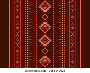 Southwest Native seamless pattern ethnic tribal Aztec geometric Navajo Native American fabric colorful design vector for textile print
