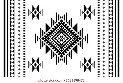 Südwesten nativen nahtlosen Muster ethnischen Stamm Aztec geometrische Navajo Native American Stoff Erde Ton Design Vektor für Stoffdruck