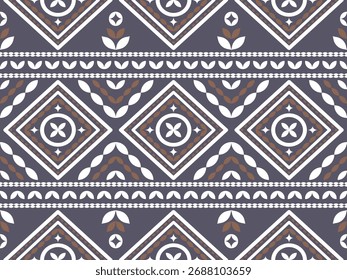 Vector de diseño colorido de la tela nativa americana nativa de Navajo geométrica azteca tribal étnica del patrón inconsútil del suroeste para la impresión textil