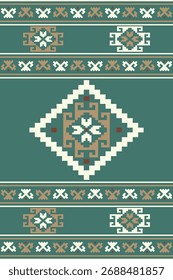 Southwest native seamless pattern ethnic tribal Aztec geometric Navajo Native American fabric earth tone design vector for textile printing