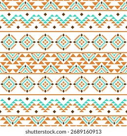 Southwest native seamless pattern ethnic tribal Aztec geometric Navajo Native American fabric colorful design vector for textile printing