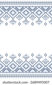 Vector de diseño colorido de la tela nativa americana nativa de Navajo geométrica azteca tribal étnica del patrón inconsútil del suroeste para la impresión textil
