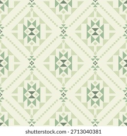 Vector nativo del diseño del tono de tierra de la tela nativa americana de Navajo geométrica azteca tribal étnica del patrón inconsútil del suroeste para la impresión textil