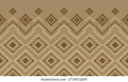 Vector nativo del diseño del tono de tierra de la tela nativa americana de Navajo geométrica azteca tribal étnica del patrón inconsútil del suroeste para la impresión textil
