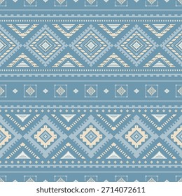 Vector nativo del diseño del tono de tierra de la tela nativa americana de Navajo geométrica azteca tribal étnica del patrón inconsútil del suroeste para la impresión textil